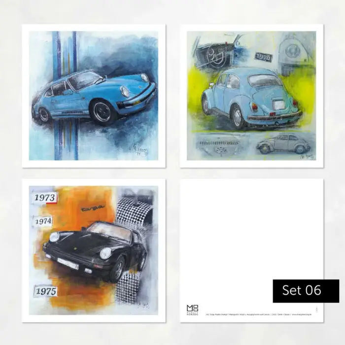 Classic Cars | Art Karten Set 06