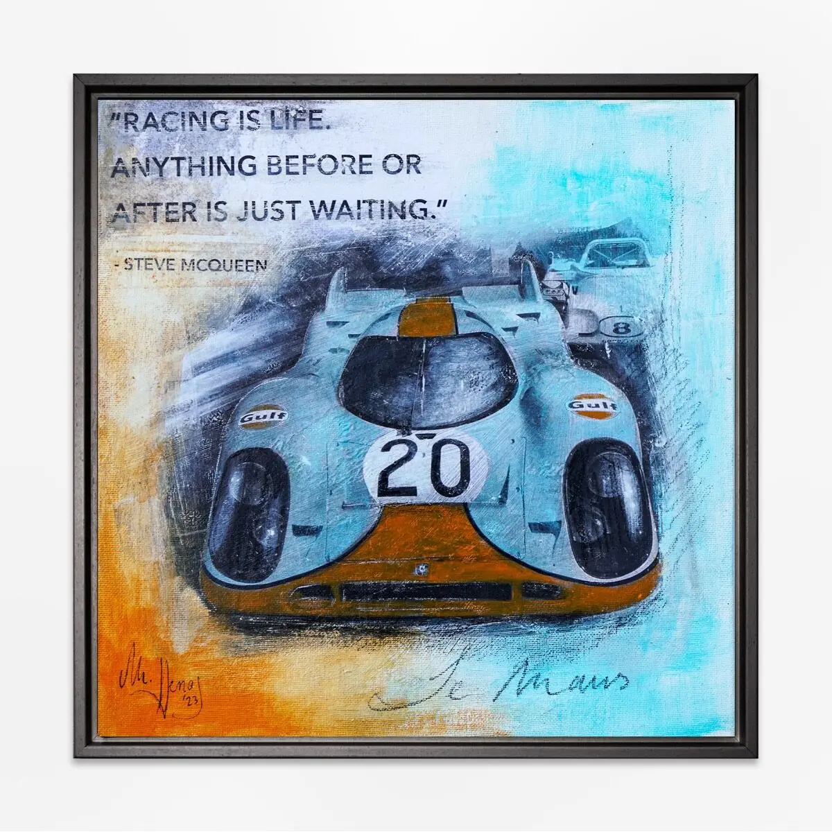 Mythos Le Mans No. 20 | Leinwanddruck handbemalt | limitiert – Bild 3